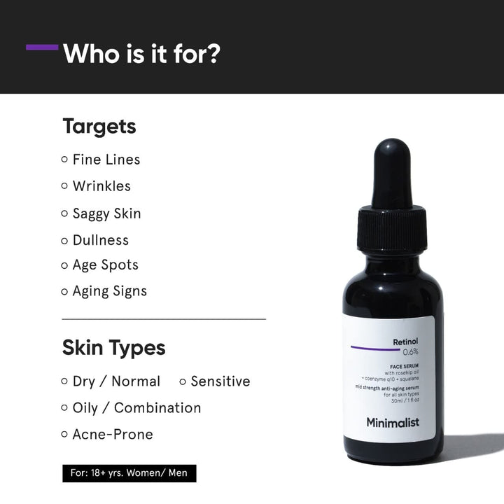 Minimalist Retinol 0.6% face serum