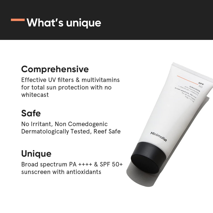 Minimalist SPF 50 Sunscreen