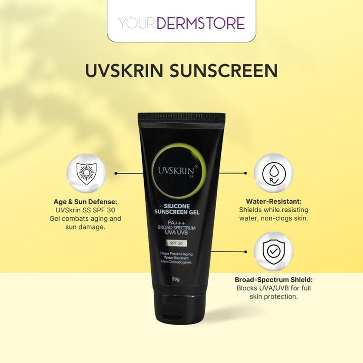 UVSkrin Silicone Sunscreen Gel SPF-30