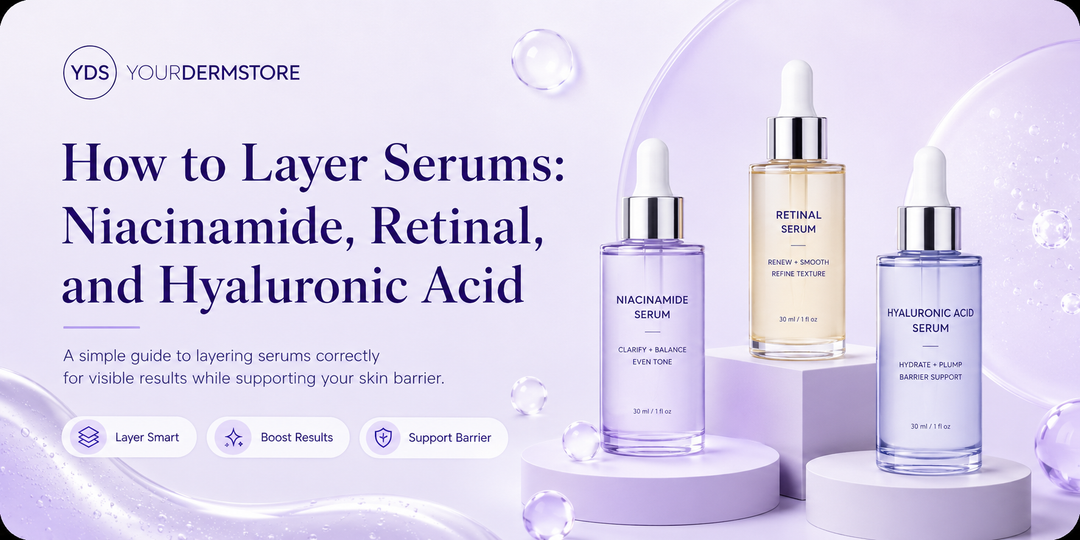 How to Layer Serums: Niacinamide, Retinal, and Hyaluronic Acid