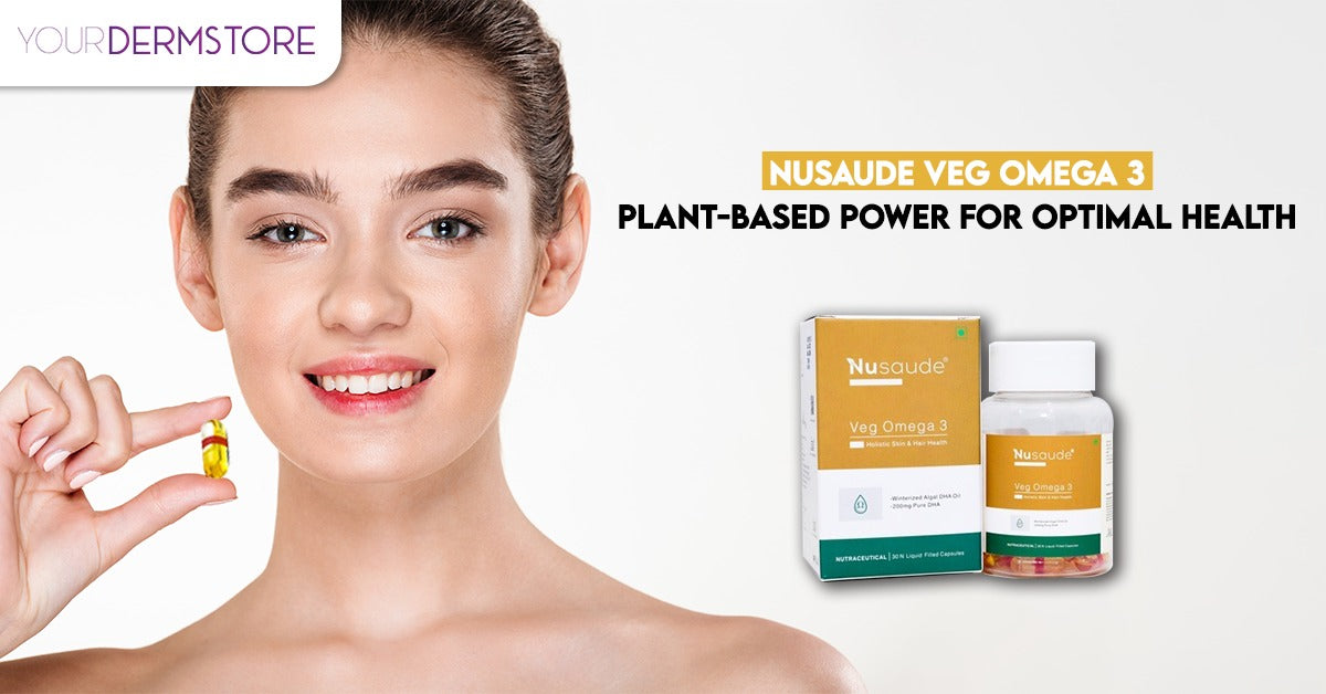 Nusaude Veg Omega 3 PlantBased Power for Optimal Health yourdermstore