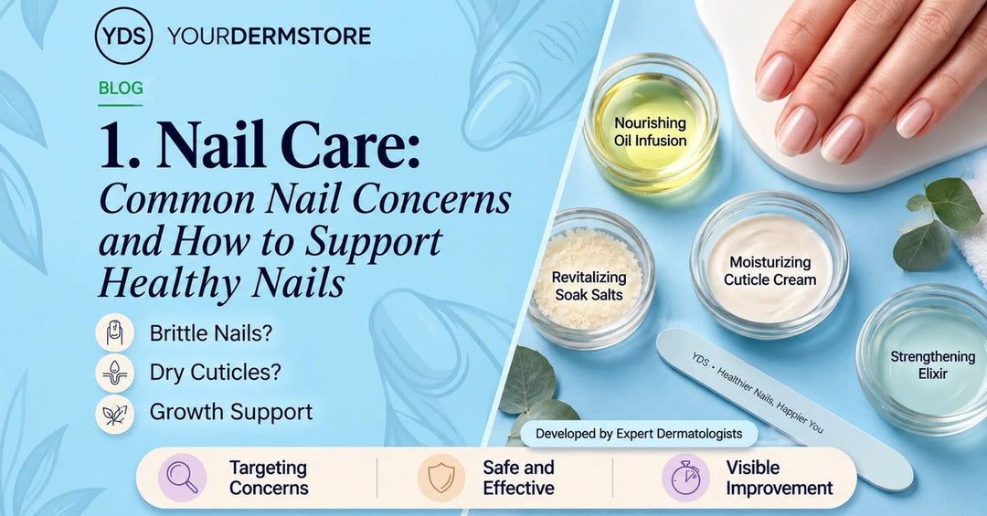 Nail Care 101: Common Nail Concerns and How to Support Healthy Nails — YourDermStore banner