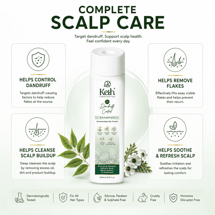 Keth Anti Dandruff Shampoo Sulphate And Paraben Free