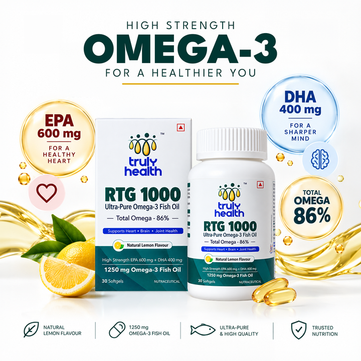 Truly Health RTG-1000 Ultra-Pure Omega-3 Fish Oil