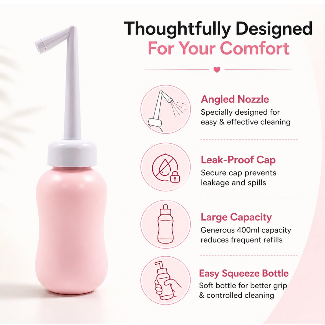 Mommy Check Postpartum Peri Bottle (300ml) for After Delivery Perineal Cleansing