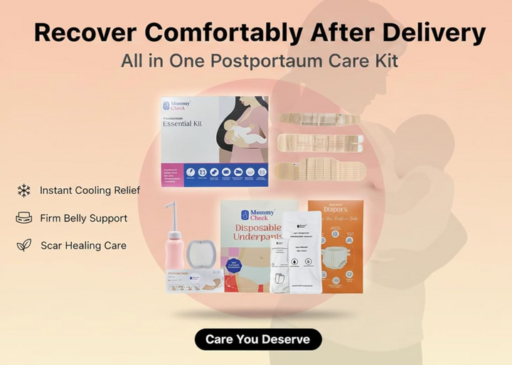 Mommy Check Complete Postpartum Recovery Kit – Hospital Bag Essentials for New Moms