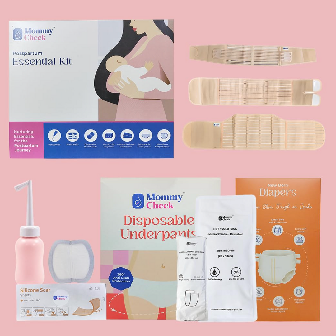 Mommy Check Complete Postpartum Recovery Kit – Hospital Bag Essentials for New Moms