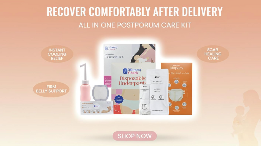 Mommy Check Complete Postpartum Recovery Kit – Hospital Bag Essentials for New Moms