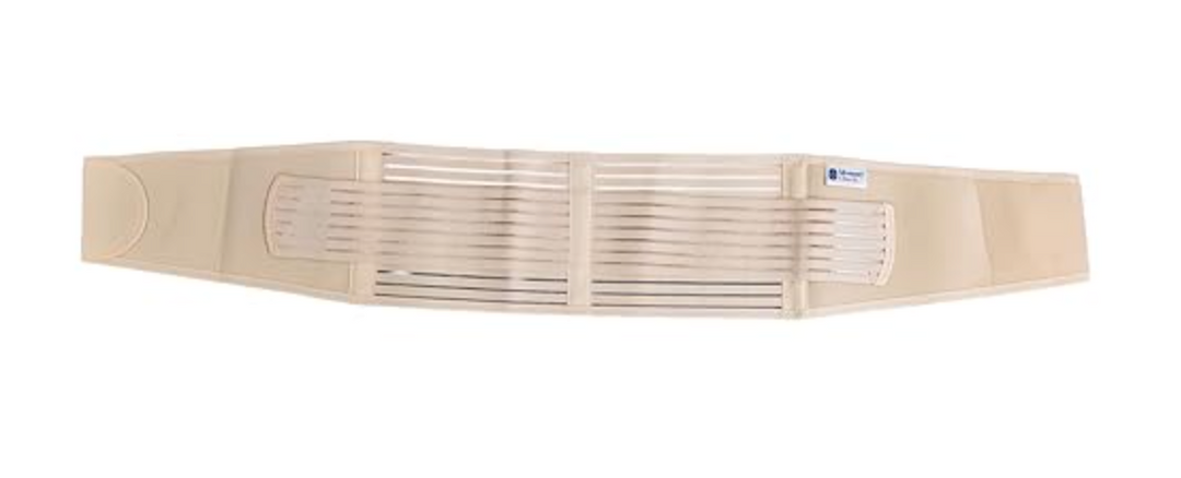 Mommy Check 3-in-1 Postpartum Belly Support Belt for C-Section & Normal Delivery Recovery | Adjustable, Breathable | Beige
