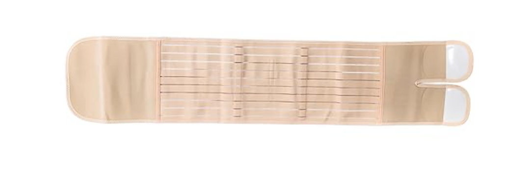 Mommy Check 3-in-1 Postpartum Belly Support Belt for C-Section & Normal Delivery Recovery | Adjustable, Breathable | Beige