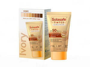 Solasafe tinted sunscreen SPF50 PA+++ Ivory