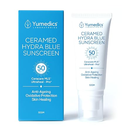 yumedics cermmed hydra blue sunscreen spf 50