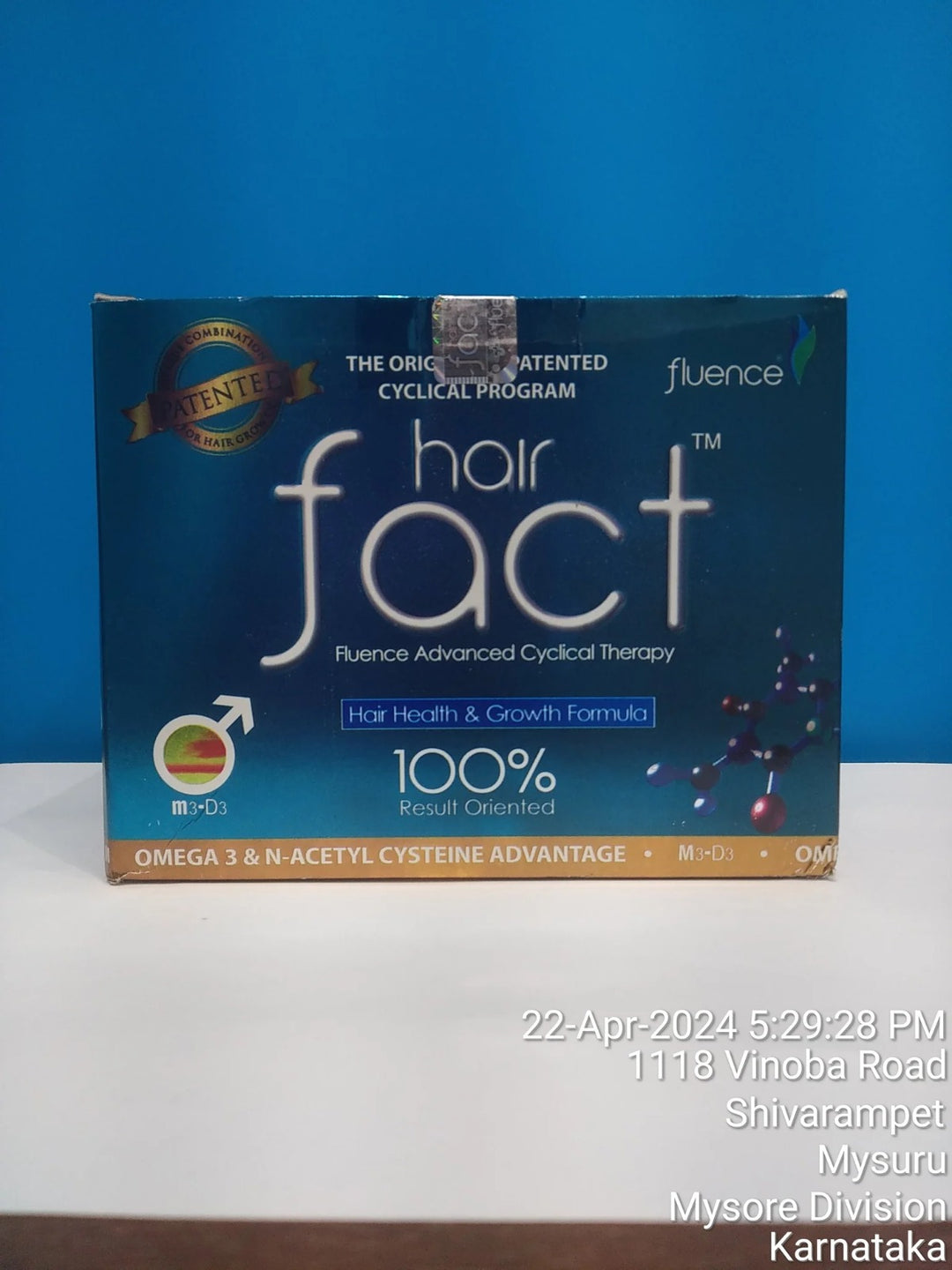 Hair fact Fluence Advanced Cyclical Therapy m3-D3