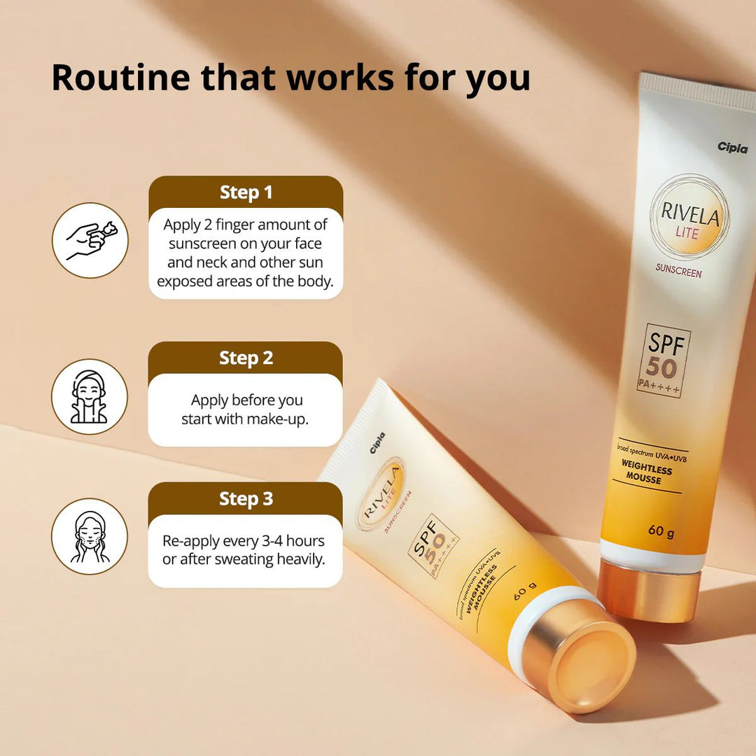 Cipla Rivela Lite Sunscreen SPF50