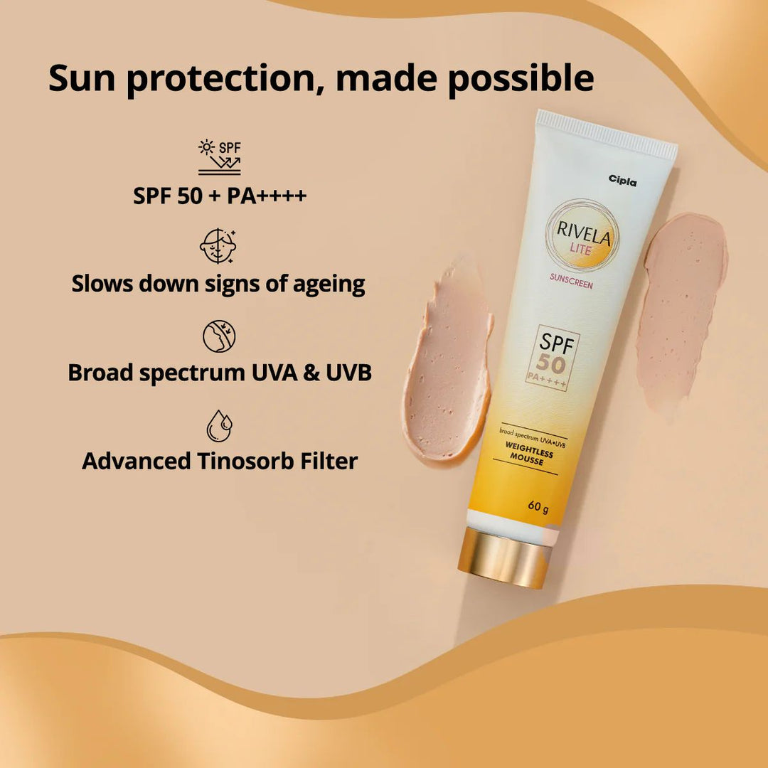 Cipla Rivela Lite Sunscreen SPF50