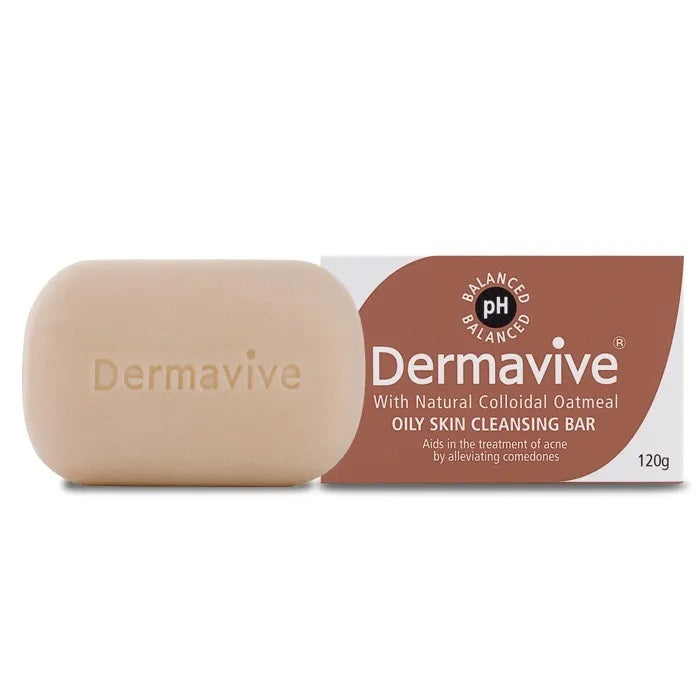 Dermavive Oily Skin Cleansing Bar 120g